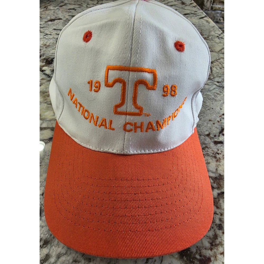 Vintage Tennessee Volunteers 1998 National Champions Hat KC Snapback Orange